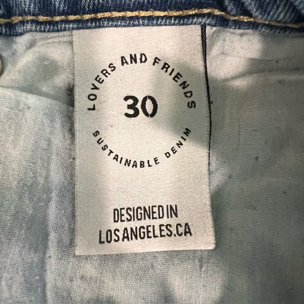 LOVERS + FRIENDS Revolve Reece High Rise Slim Straight Harland Denim Size 30 - Picture 12 of 16